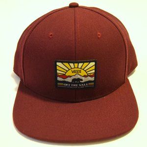 VANS sunrise snapback maroon
